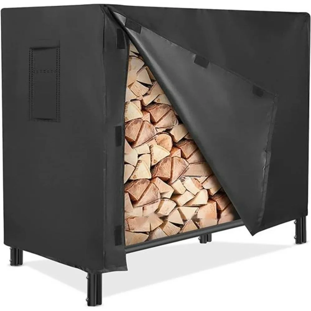 Firewood Racks Cover 4ft, Log Rack, Waterproof, Oxford Heavy Duty Outdoor